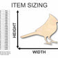 Unfinished Wood Cardinal Shape - Animal - Wildlife - Craft - up to 46" DIY