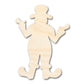 Unfinished Wood Clown Shape | Craft Cutout | up to 46" DIY