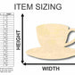 Unfinished Wood Cup of Tea Shape - Kitchen - Craft - up to 46" DIY
