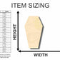 Unfinished Wood Coffin 2D Shape - Halloween - Craft - up to 46" DIY