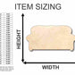 Unfinished Wood Couch Shape - Home - Craft - up to 46" DIY