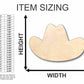Unfinished Wood Cowboy Hat Shape - Western - Craft - up to 46" DIY
