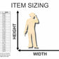 Unfinished Wood Cowboy Shape - Western - Craft - up to 46" DIY