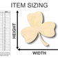 Unfinished Wood Shamrock Shape - St Patrick's - Craft - up to 46" DIY