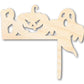 Unfinished Wood Boo Cornerpiece Shape - Craft - up to 46"