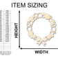 Unfinished Wood Bulb Wreath Shape - Craft - up to 46"