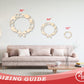 Unfinished Wood Bulb Wreath Shape - Craft - up to 46"