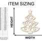 Unfinished Wood Flourish Christmas Tree Shape - Craft - up to 46"