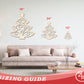 Unfinished Wood Flourish Christmas Tree Shape - Craft - up to 46"