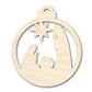 Unfinished Wood Bethlehem Nativity Ornament Shape - Christmas - Craft - up to 46" DIY