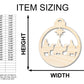 Unfinished Wood Bethlehem Nativity Ornament Shape - Christmas - Craft - up to 46" DIY