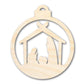 Unfinished Wood Bethlehem Nativity Ornament Shape - Christmas - Craft - up to 46" DIY