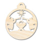 Unfinished Wood Bethlehem Nativity Ornament Shape - Christmas - Craft - up to 46" DIY