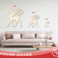 Unfinished Wood Reindeer Shape - Craft - up to 46" DIY