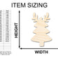 Unfinished Wood Reindeer Christmas Tree Shape - Craft - up to 46" DIY