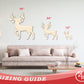 Unfinished Wood Ornament Reindeer Shape - Craft - up to 46" DIY
