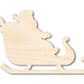 Unfinished Wood Santa in Sleigh Shape - Craft - up to 46" DIY