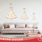 Unfinished Wood Christmas Tree Shape - Craft - up to 46" DIY