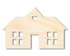 Unfinished Wood House Silhouette Shape - Craft - up to 46"