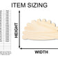 Unfinished Wood Pierogi Silhouette Shape - Craft - up to 46"