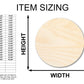 Unfinished Wood Circle Round | Circle Blank | DIY Craft Cutout | Up to 36"