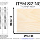 Unfinished Wood Square Shape | Wood Canvas | Craft Base | DIY Craft Cutout | Up to 36"