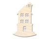 Unfinished Wood Tall House Shape | Craft Cutout | up to 46" DIY