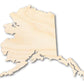 Unfinished Wood Alaska Shape - State - Craft - up to 46" DIY