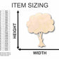 Unfinished Wood Apple Tree Shape - Craft - up to 46" DIY