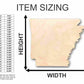 Unfinished Wood Arkansas Shape - State - Craft - up to 46" DIY