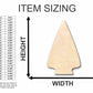 Unfinished Wood Arrowhead Shape - Craft - up to 46" DIY