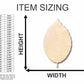 Unfinished Wood Beech Leaf Shape - Craft - up to 46" DIY