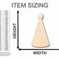Unfinished Wood Birthday Party Hat Shape - Craft - up to 46" DIY
