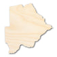 Unfinished Wood Botswana Shape - Craft - up to 46"