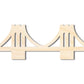 Unfinished Wood Bridge Shape | Landmark | Craft Cutout | up to 46" DIY