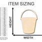 Unfinished Wood Bucket Shape - Food - Craft - up to 46" DIY