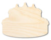 Unfinished Wood Cake Shape - Craft - up to 46" DIY