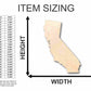 Unfinished Wood California Shape - State - Craft - up to 46" DIY