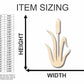 Unfinished Wood Cattail Shape - Plant - Craft - up to 46" DIY
