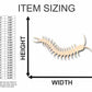 Unfinished Wood Centipede Shape - Insect - Wildlife - Craft - up to 46" DIY