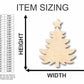 Unfinished Wood Christmas Tree Shape - Craft - up to 46" DIY