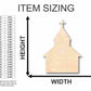 Unfinished Wood Church Shape - Christian - Craft - up to 46" DIY