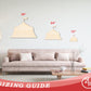 Unfinished Wood Circus Tent Shape | Fair | Craft Cutout | up to 46" DIY