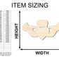 Tall Unfinished Wood Claddagh Shape - Irish Craft - up to 46" DIY