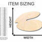 Unfinished Wood Clam Shape - Ocean - Nursery - Craft - up to 46" DIY