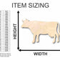 Unfinished Wood Cow Shape - Farm Animal - Craft - up to 46" DIY