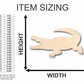 Unfinished Wood Crocodile Shape - Animal - Craft - up to 46" DIY