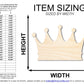 Unfinished Wood Crown Shape | Medieval Pirates | DIY Craft Cutout | up to 46"