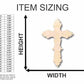 Unfinished Wood Catholic Cross Shape - Easter - Christian - Craft - up to 46" DIY