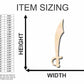 Unfinished Wood Cutlass Shape - Pirates - Craft - up to 46" DIY